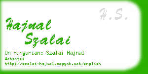 hajnal szalai business card